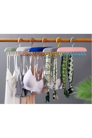 8 Kancalı Çok Amaçlı Yapışkanlı Askı Çok Pratik Renkli