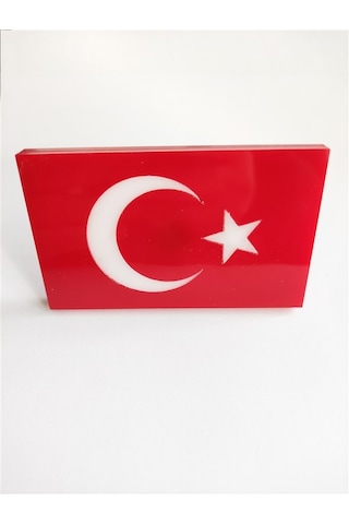 Türk Bayrağı Pleksi Panjur Arması Vidalı