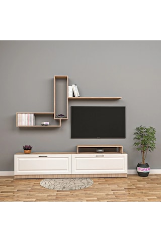 Leades Tv Ünitesi Mdf Siyah