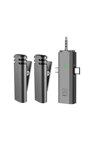 Novahub Kablosuz Mini Lavalier Mikrofon - Tip-c Uyumlu, 360 Yönlü, Gürültü Azaltma, Youtube & Facebook Canlı Yayın İçin S17 Model