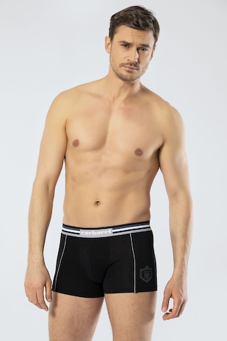 Cacharel Erkek 2'li Baskili Boxer 1323/beyaz-siyah Beyaz - Siyah