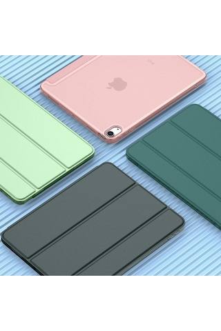 Apple Uyumlu iPad  Air 11" M3 2025 / M2 2024 / Air 10.9" 2022 / 2020 Kılıf Kapaklı Standlı Uyku Modlu Smart