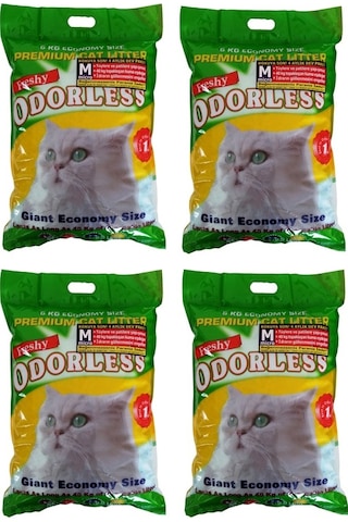 Freshy Odorless 16 Aylık Micro Kristal Kedi Kumu 4 x 15 L