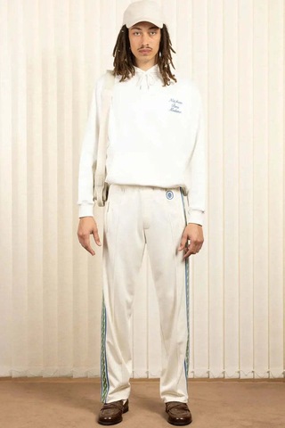 American Rag Cie Erkekler Için Off White 'not From Paris Madame' Sloganlı Kapüşonlu Sweatshirt Beyaz