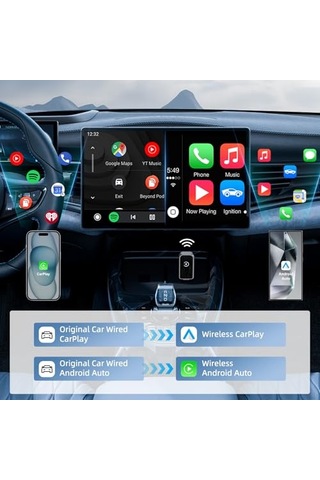 Livx Carplay Ve Android Auto Kablosuz Multimedya Adaptörü Cps