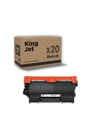 Kingjet Brother Uyumlu Tn-2150 Standart Kapasiteli 20'li Paket Uyumlu Toner Mfc-7320
