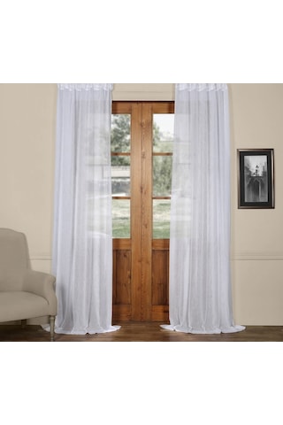 Evdepo Home Kullanıma Hazır Keten Tül Perde (541074505)