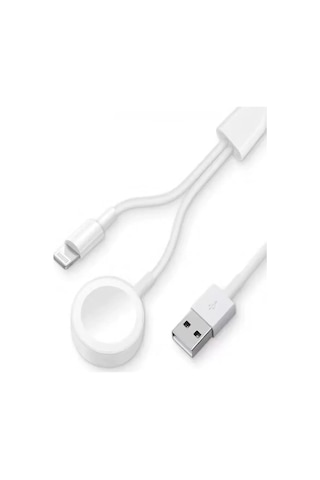 Ac08 2in1 Kablosuz Şarj Apple Watch 1/2/3/4/5/6/7/8/se Standart