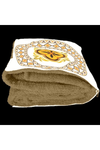 Etnik Motif Desenli İç Dolgusu Battaniyeli Araç İçi Opsiyonel Yastık 36x36cm