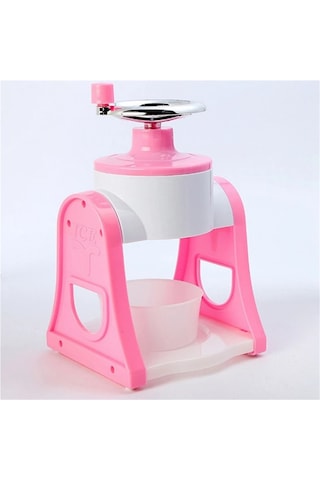 Jialan Buz Tıraş Makinesi Manuel El Krank Tıraş Mini Taşınabilir Pembe