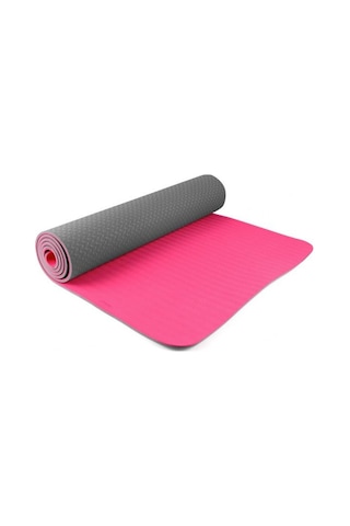 Busso Bs703 Tpe Yoga Mat 173X61X0.4Cm Gri-Pembe