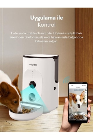 Dogness Rover F15 Otomatik Mama Kabı 4 L Çelik - Akıllı Besleme Ve Güvenli Takip