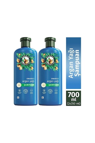 Vegan Şampuan Onarıcı Argan Yağı 350ml X 2 Adet Tüm Saç Tipleri