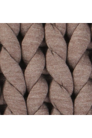 Hmy1801 Chunky Örgü Yastık Vizon