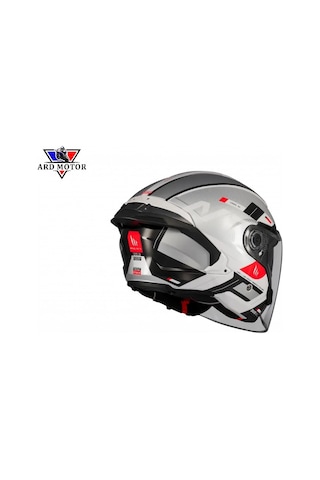 Mt Helmets Cosmo Sv Sılence A2 Parlak Yarım Kask Beyaz