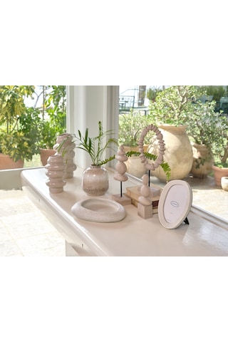 Linens Chally 15x15 Cm Vazo Bej Bej