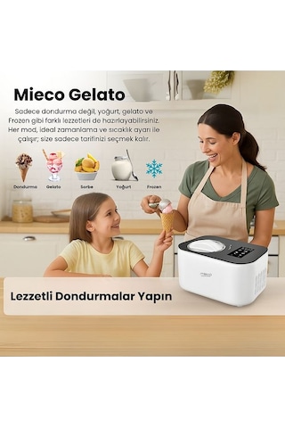 Mieco Gelato 4-in-1  Dondurma Makinesi