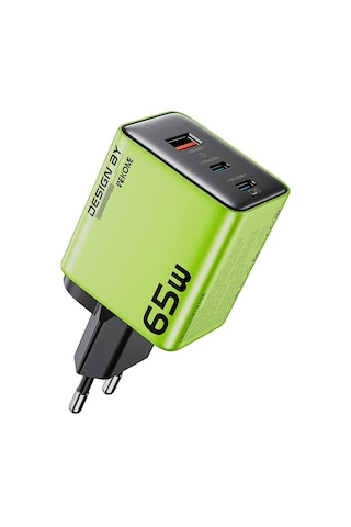 Wk Wp-u45 Keylour 65w Tip-cx2, Usb Gan Şarj Cihazı, Fiş: Ab Fiş Yeşil Yeşil