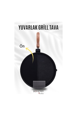 Bonera Çok Amaçlı Grill Döküm Tava 28 Cm