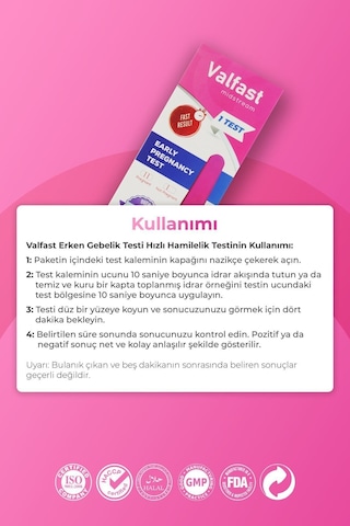 Erken Gebelik Testi Hızlı Hamilelik Testi 2 Adet Gizli Gönderim