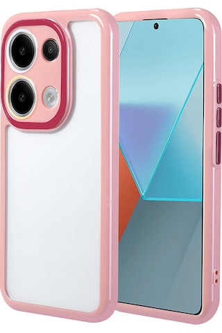 Xiaomi Poco M6 Pro 4g Kılıf Kamera Korumalı Renkli Kenar Ve Çerçeve Tasarımlı Zore Vitamin Kapak-mür Mürdüm