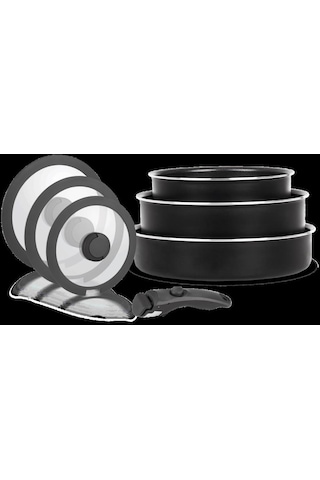 Leggno Aıo2252set7 All-ın-one Tıtanıum 7 Parça Sığ Tencere Seti Leggno Aıo2252set7 All-ın-one Tıtanıum 7 Parça Sığ Tencere Seti
