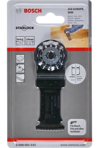 BOSCH AIZ 32 BSPB GOP-PMF Çok Amaçlı Raspa Makina Bıçağı Ahşap için (2608664471)