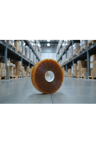 Büyük Rulo 45mm X 925m Kauçuk Makine Bandı Paketleme Bandı M4 1