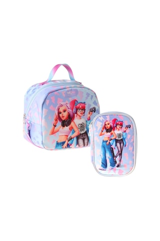 Wow Generation Kız Çocuk Cool Mavi - Pembe Thermo Beslenme Çantası Ve Kalemlik Seti - Setwg-w6040