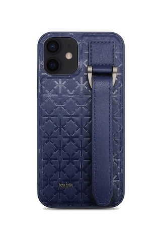 Kajsa Apple Uyumlu iPhone 12 Pro Kılıf Kajsa Neo Clasic Serisi Mono K Strap Kapak ZORE-216634