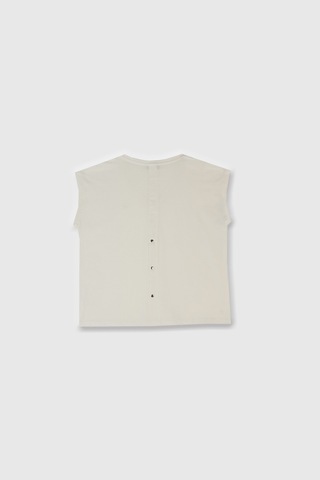 Benetton Kadın Tshirt Krem