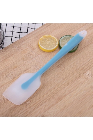 Mavi Silikon Spatula Krem Pişirme Kazıyıcı Yapışmaz Pasta Spatula Isıya Dayanıklı Çerez Pasta Kazıyıcı Pişirme Mutfak Pasta Araçları