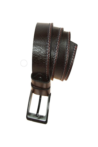 Hakiki Deri Erkek Dikişli Kot Kemeri 4,5 Cm Kahverengi