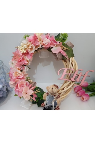 Püsküllü Çelen Bebek Kapı Süsü Çok Renkli