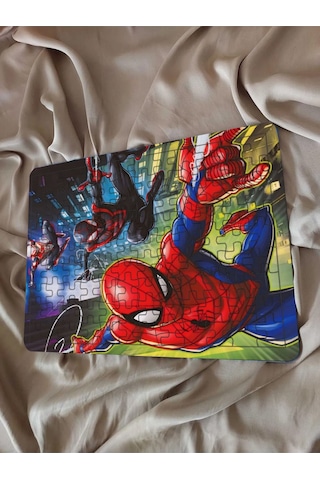 Çocuk Puzzle Ahşap Örümcek Adam 108 Parça Mobilya