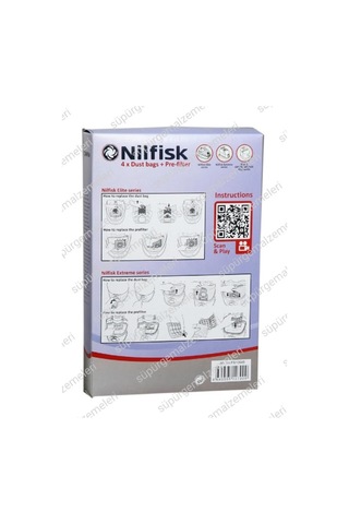 Nilfisk Select Classic Kutulu Toz Torbası 4 Lü
