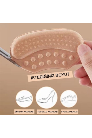 1 Çift Ten Masaj Ortopedik Topuklu Spor Ayakkabı Topuk Vurma Önleyici Koruyucu Yastığı Ped