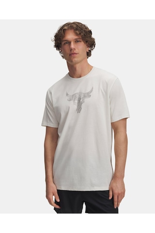 Under Armour Ua Project Rock Brahma Bull Kısa Kollu T-shirt-31727 Ekru-siyah