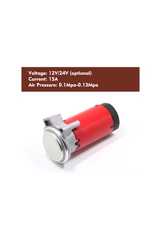 Wezone As120a 24v Kamyon Ve Tırlar İçin Yüksek Sesli Hava Kompresörü, Korozyona Dayanıklı, 12v/24v Uyumlu