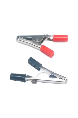 Timsah Ağzı Akü Maşası Kilps Kıskaç Küçük - 2 Adet Kırmızı - Siyah