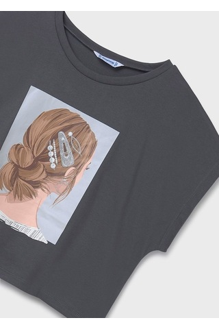 Mayoral Kız Çocuk T-shirt 6021m Antrasit