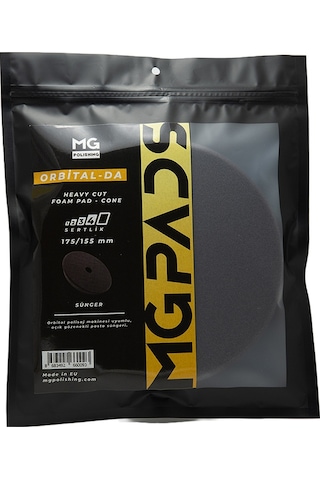 Mg Pads Orbital Ağır Kesim Pasta Süngeri Gri - 175/155 Mm
