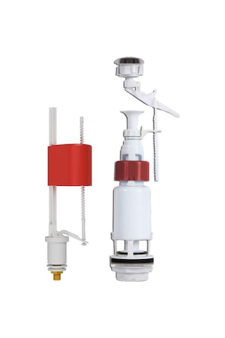 Visam Assos 607-001 İki Kademeli Rezervuar İç Takım  Zeplin Flotörlü Kırmızı