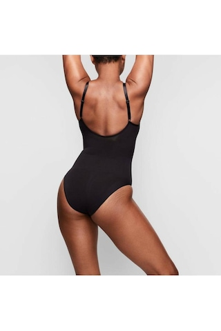 Mistirik Kadın Çıtçıtlı (Zıbın) Korse Push Up Etkili Siyah Renk Siyah