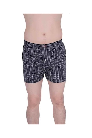 6'Lı Tutku Elit Havlu Bel Erkek Penye Desenli Boxer 1102