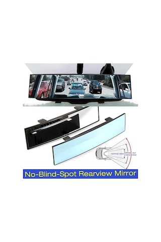 Novahub Geniş Açı Beyaz Araba Dikiz Aynası Otomatik Ayarlanabilir Güvenlik Dikiz Kör Parça Evrensel