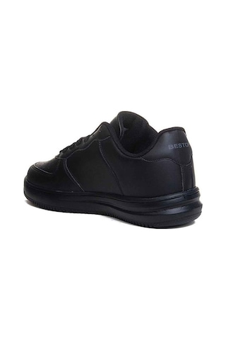 Best Of 042-26 Deri Anatomik Bağcıklı Sneaker 36-40 Siyah