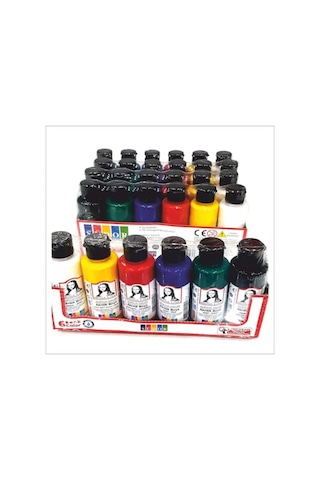 Akrilik Boya 25x35 Cm Tuval 3 Adet Fırça 1 Adet Palet 4'Lü Set