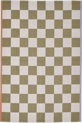 Büyük Halı, Beyaz-yeşil, 133x195 Cm