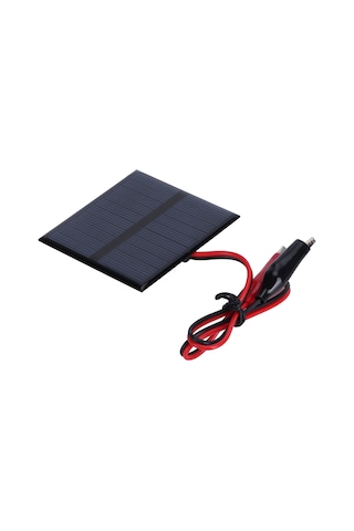 Hangfox 0.7w 5v Polikristal Güneş Paneli - 3.7v-5v Pil Şarjı İçin, Ev Projeleri Ve Bilimsel Çalışmalar İçin Uygun Depolama Fonksiyonu Yok